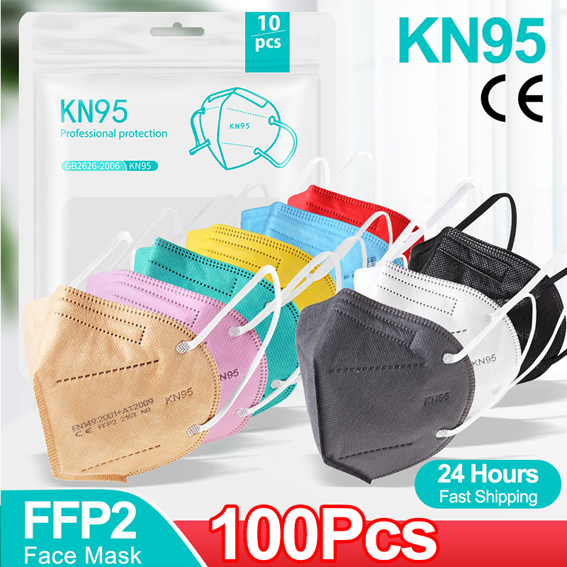 Disposable Surgical Mask - 10-100 adet mascarillas FFP2 yüz maskesi